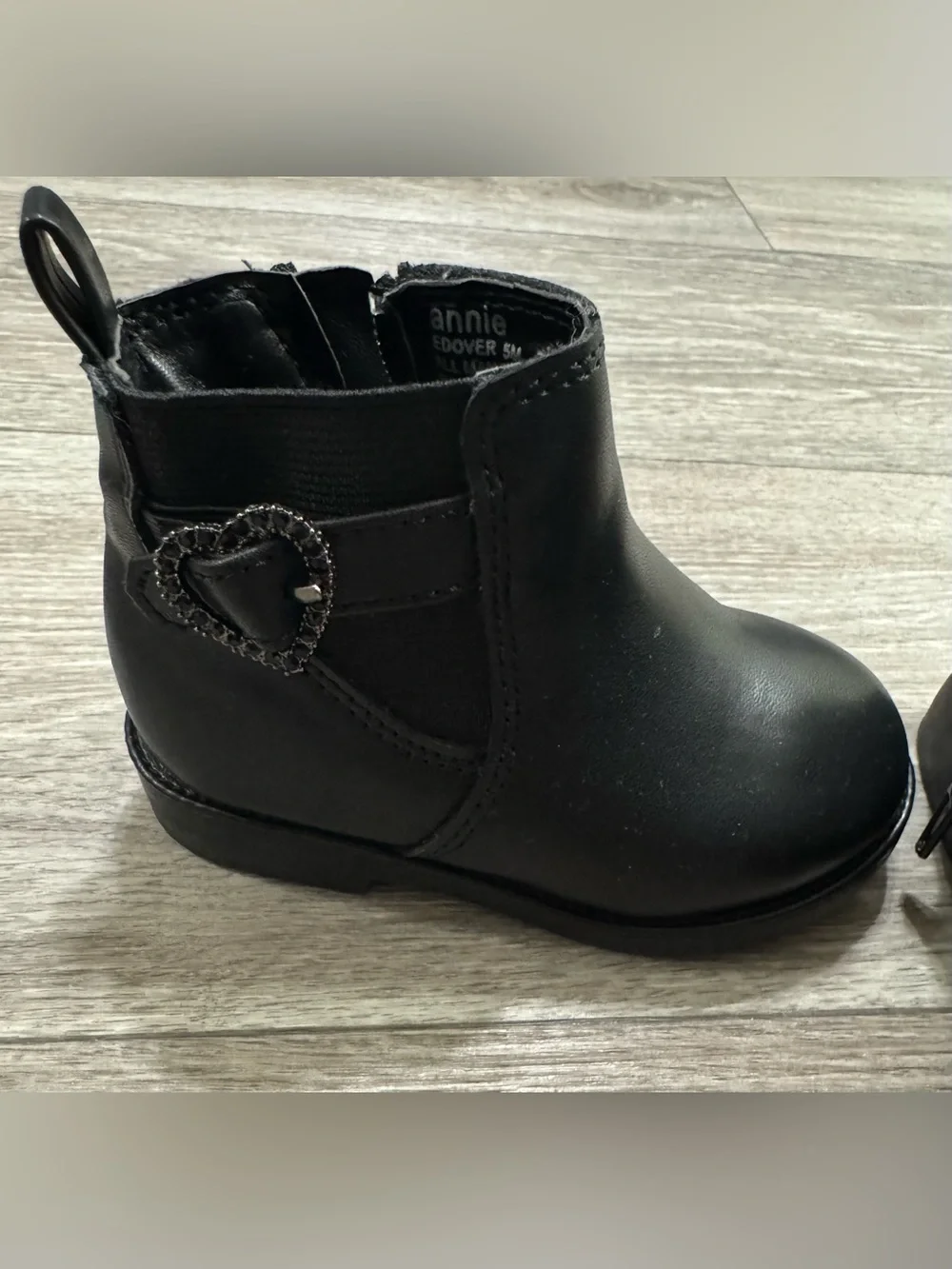Black boots toddler girl shoes size 5